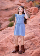 SUNSET FIELDS DENIM DRESS
