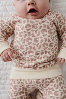 FLEECE SWEATSHIRT-LILAC LEOPARD