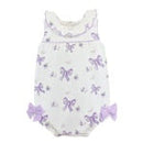Lavender Bows Bubble w/ Ruffle Collar