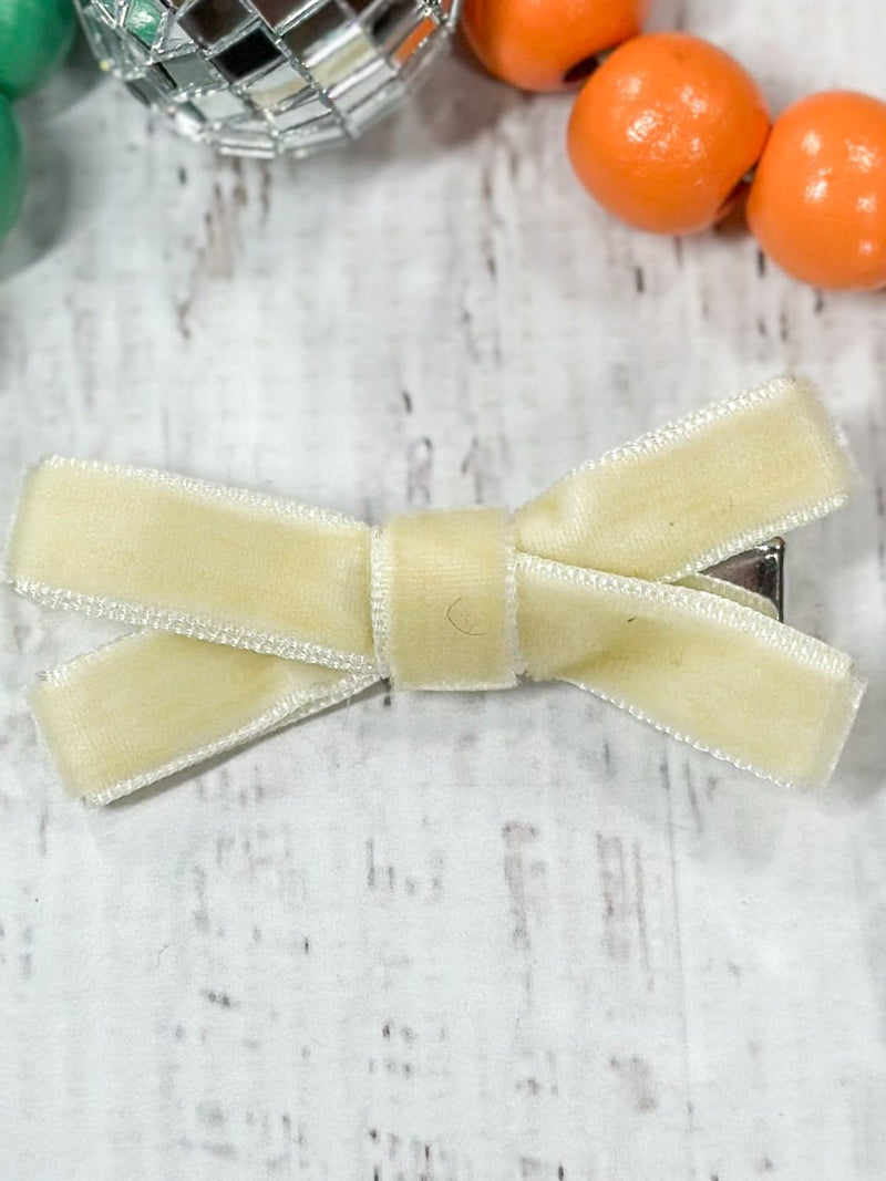 Velvet Bow Clippies: FINAL SALE
