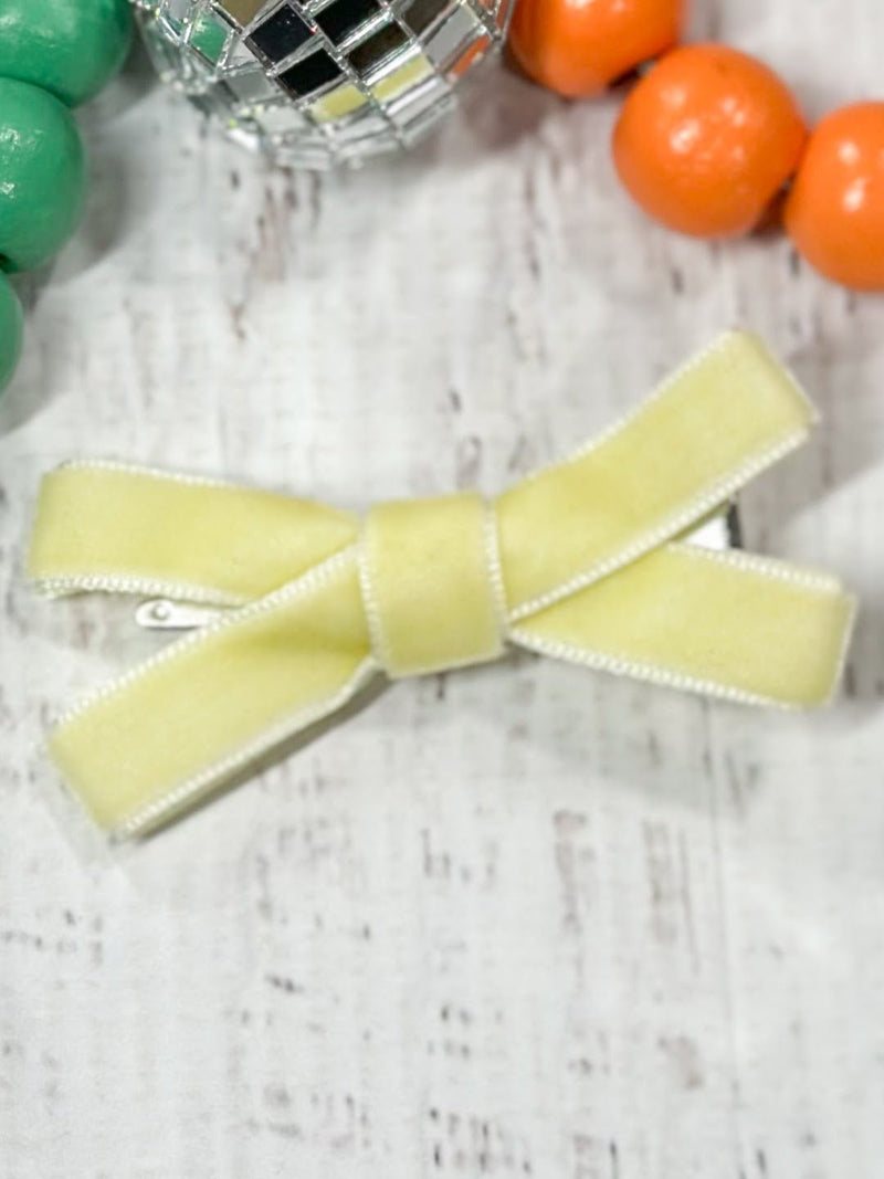 Velvet Bow Clippies: FINAL SALE