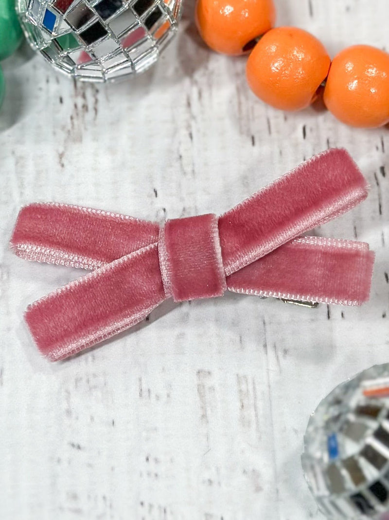 Velvet Bow Clippies: FINAL SALE