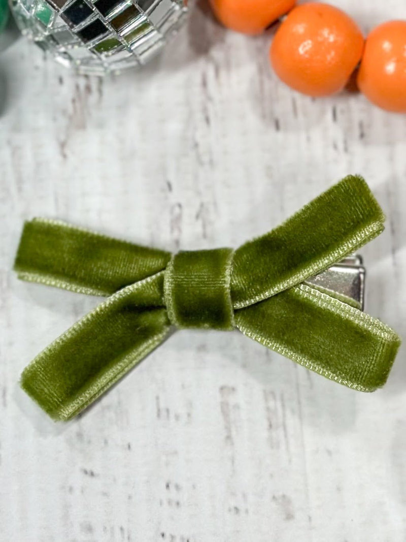 Velvet Bow Clippies: FINAL SALE