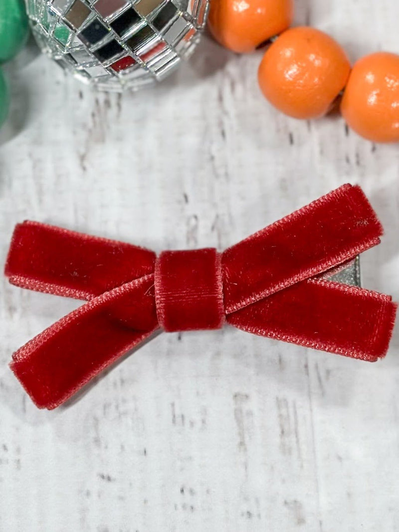 Velvet Bow Clippies: FINAL SALE