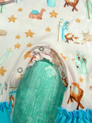 Vintage Nativity Scene Girls Infant Onesie