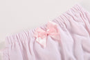 White and Pink Bloomers Knit 2pc Set