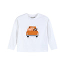 White Football Truck Shirt and Brown Pants Set
