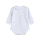 White Pointed Collar Button Romper All Year