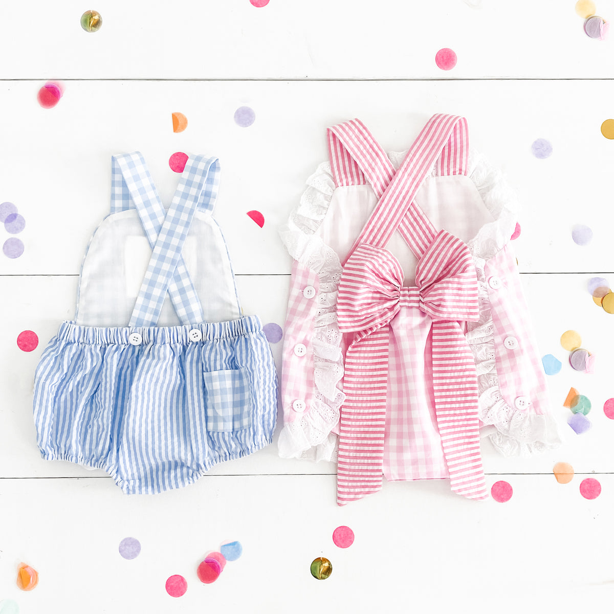 【BIRTHDAYBASH】BACK RIBON ROMPER gingham Rebecca Red Gingham Romper – The Lace Anchor