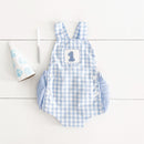 Smocked Blue First Birthday Bubble