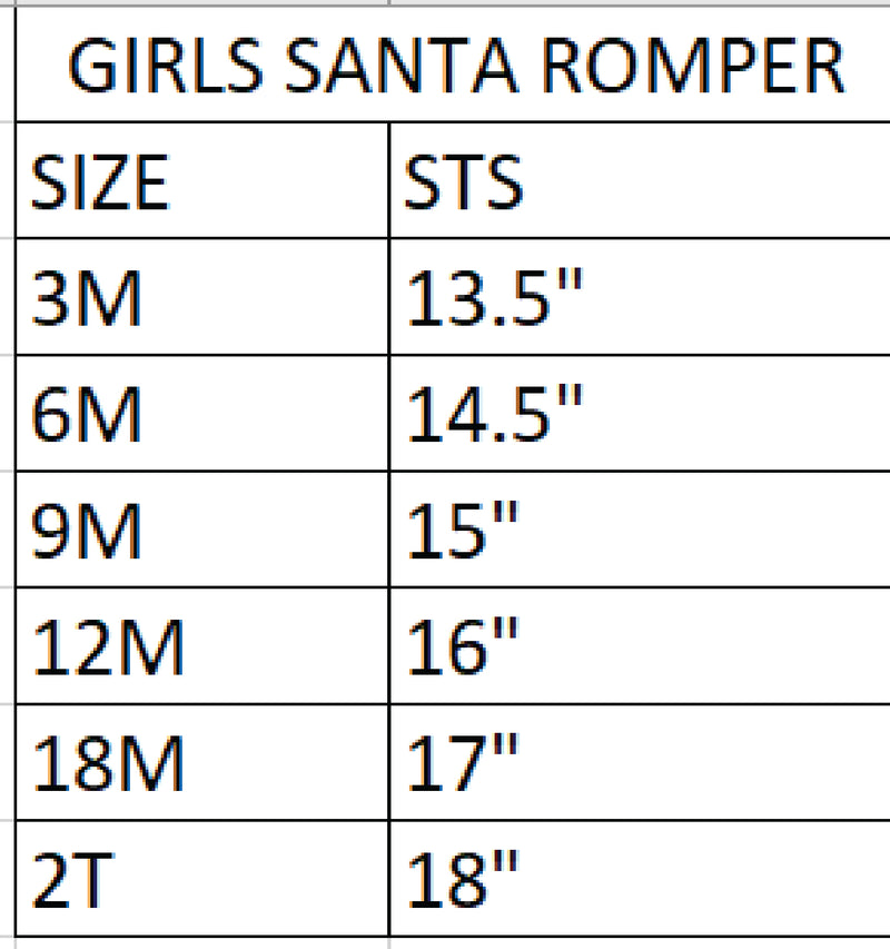 Girls Christmas Santa Romper