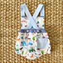 Reversible Farm Truck Sunsuit