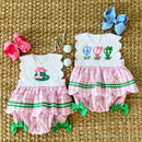 Hole-In-One First Birthday Girls Reversible Golf Bubble