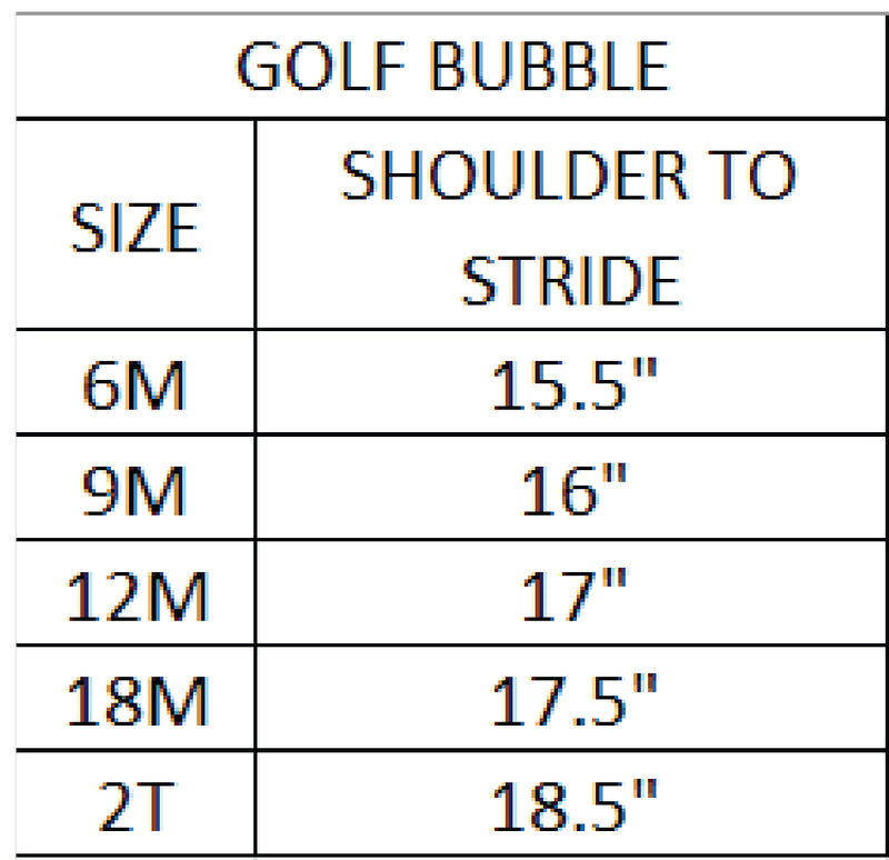 Girls Par-Tee Golf Bubble