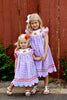 Bishop Smocked Pumpkin Halloween Dress