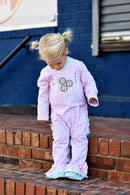 Pink Cookies For Santa Ruffle Romper