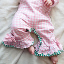 Pink Cookies For Santa Ruffle Romper