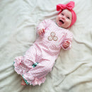 Pink Cookies For Santa Ruffle Romper