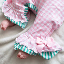 Pink Cookies For Santa Ruffle Romper