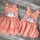 Scallop Hem Tiger Dress and Bubble with Bum Ruffles