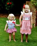 Scallop Hem Tiger Dress