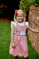 Scallop Hem Tiger Dress