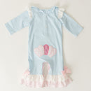 Girls Thanksgiving Turkey Romper