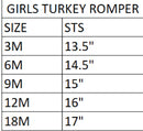 Girls Thanksgiving Turkey Romper