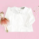 Sweetheart  Collar Long Sleeve Shirt