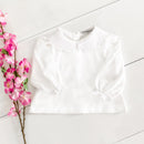 Sweetheart  Collar Long Sleeve Shirt