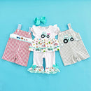 Girls Tractor Romper